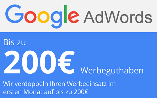 Google AdWords Werbeguthaben